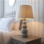 Provence And Cici Blue Grey Small Table Lamp With Ivory Shade 103369