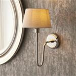 Rouen And Cici Bright Nickel And Ivory Wall Light 103363
