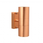 Tin Outdoor Copper Coloured Wall Light 21279930