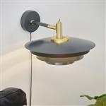 Bretagne Grey Metal Switched Wall Light 2213471010