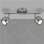 Chicago Brushed Steel Double Spotlight 2113230132