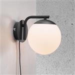 Grant Black Plug-In Wall Light 47091003