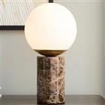 Lilly Marble Brown Finish Table Lamp 2213575018