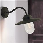 Luxembourg IP54 Black Wall Light 22671003