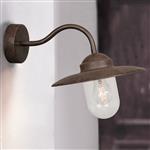 Luxembourg IP54 Rust Brown Outdoor Wall Light 22671009