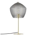 Orbiform Brass And Smoked Glass Table Lamp 2010715047