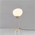 Shapes Table Lamp Design For The People Brass and White Finished 2120055035