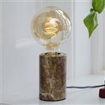 Siv Brown Marble Table Lamp 45875018