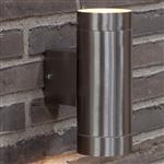 Tin Maxi IP54 Outdoor Double Stainless Steel Wall Light 21519934