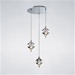 Amano Crystal Ceiling Cluster Pendant Light IL30584