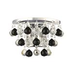 Atla Chrome/Black Switched Crystal Wall Light IL30014BL