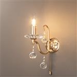 Bianco Switched French Gold Crystal Wall Light IL30211