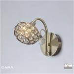 Cara Antique Brass /Crystal Wall Light IL30941