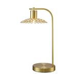 Ellen Crystal Satin Brass Table Lamp IL20603