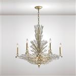 Fay nine light ceiling fitting Aged silver/gold with crystal IL31673