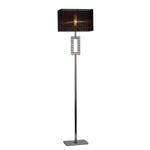 Florence Chrome with Black Shade Rectangular Floor Lamp IL31727
