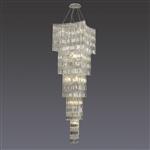 Gianni 5 Tier Pendant 15 Light Chrome And CrystaI Fitting IL30645