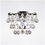 Atla Chrome Switched Crystal Wall Light IL30014