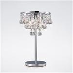 Atla Polished Chrome Crystal Table Lamp IL30028