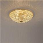 Ava 6 Lamp French Gold/Crystal Ceiling Light IL30757