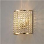 Ava French Gold Double Crystal Wall Light IL30759