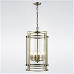 Eaton Antique Brass Ceiling Mounted Lantern IL31093