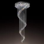 Colorado 15 Light Spiral Chrome and Crystal Pendant IL31376