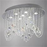 Camilla Chrome and Crystal 7 Light Ceiling Fitting IL31391