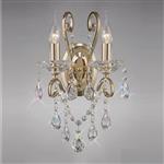 Vela French Gold Crystal Double Wall Light IL32062
