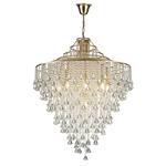 Inina French Gold/Crystal 9 Lamp Pendant IL32773