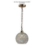 Kudo Crystal Ball Non-Electric Antique Brass Shade IL60032