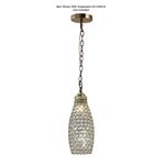Kudo Drum Antique Brass/Crystal Non Electric Shade IL60033