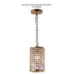 Kudo French Gold Crystal Cylinder Non Electric Shade IL30761