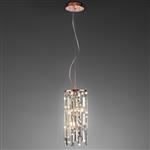 Maddison Pendant Rose Gold Clear Crystal IL31713