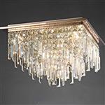 Maddison Rose Gold Square Crystal Ceiling Pendant Rose Gold IL31712