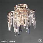 Maddison Rose Gold/Crystal Wall Light IL31710