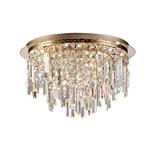 Maddison Round Crystal/Rose Gold Flush Ceiling Light IL31711