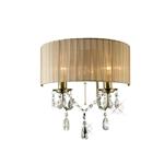 Olivia Antique Brass Wall Light with Bronze Shade IL30064/SB