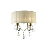 Olivia Antique Brass Wall Light with Cream Shade IL30064/CR