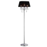 Olivia Black/Chrome Crystal Floor Lamp IL30063/BL
