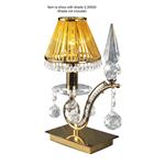 Tara 1 Single Arm Switched Crystal Table Lamp 