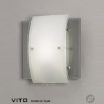 Vito Smoked Chrome Single Wall Light IL30990