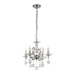 Zinta 4 Lamp Chrome/Crystal Ceiling Fitting IL30124