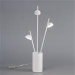 Adn LED White Finished 3 Light Table Lamp M6267