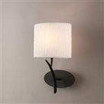 Eve Anthracite/White Single Wall Light M1154