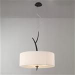 Eve Anthracite and Ivory 3 Light Ceiling Pendant M1153