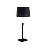 Habana Adjustable Black And Chrome Table Lamp M5321 + M5323