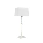Habana Adjustable White And Chrome Table Lamp M5320 + M5324