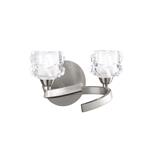 Ice Switched Satin Nickel Double Wall Light M1854/S