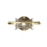 Kromo Antique Brass Switched Wall Light M0892AB/S